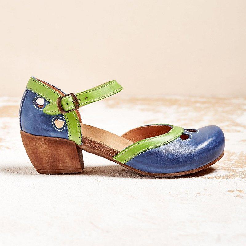 Amalia | sandalen met lage hak