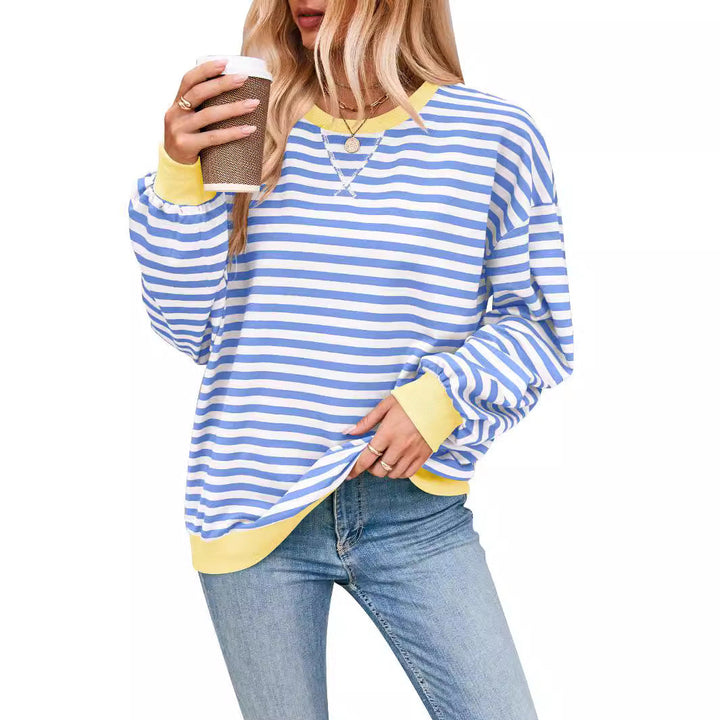 Keira™ Casual Gestreepte Sweater Los Fit