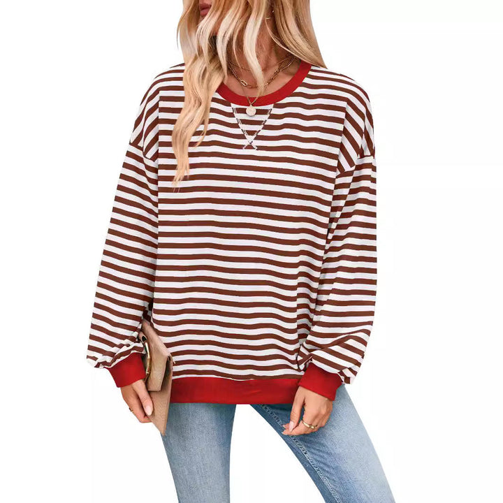 Keira™ Casual Gestreepte Sweater Los Fit