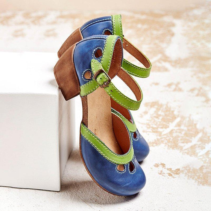 Amalia | sandalen met lage hak